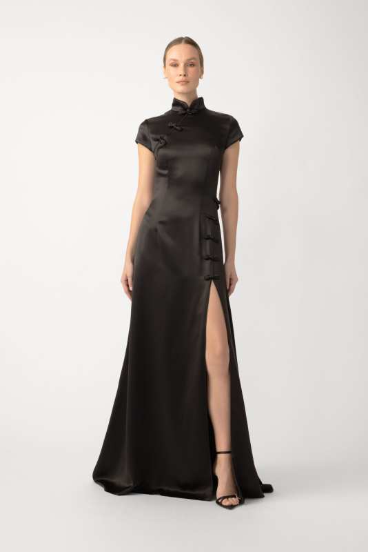 Pia Satin Gown